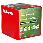 Fischer Spreizdübel SX Plus (Ø x L: 10 x 50 mm, Nylon, Mit Rand, 45 Stk.) | BAUHAUS
