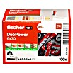 Fischer Duopower Dübelsortiment (Durchmesser Dübel: 6 mm, Länge Dübel: 30 mm, Mit Rand, Alle Baustoffe, 100 Stk.) | BAUHAUS