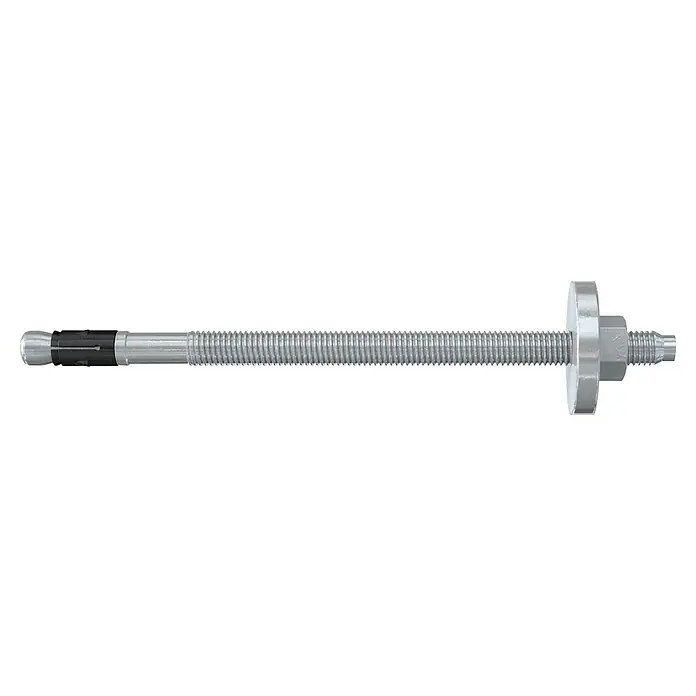 Fischer Schwerlastdübel FAZ II HBS - M16 x 189 mm, Nutzlänge: 160 mm standard, Galvanisch verzinkt - Nahaufnahme eines Bolzens mit Gewinde und Spreizhülse, ideal für sichere Befestigungen in verschiedenen Materialien.