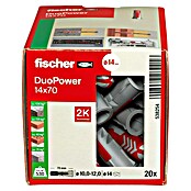 Fischer Duopower Nabor zidnih vložkov LD  (Premer zidnega vložka: 14 mm, Dolžina zidnega vložka: 70 mm, Primerno za: Vsi gradbeni materiali, 1 kos) | 1060 - Dübel | AADD - Dübel | AAD - Kleineisenwaren | AA - Eisenwaren | A - Eisenwaren | BAUHAUS