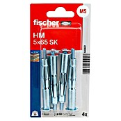 Fischer Hohlraumdübel HM 5x65 SK (Länge Dübel: 65 mm, Silber, 4 Stk.) | BAUHAUS