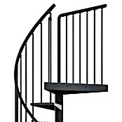 Dolle Escalera exterior Gardenspin Antracita (Diámetro: 155 cm, Altura de planta: 246 cm - 282 cm, Peldaños de chapa perforada, Gris) | BAUHAUS