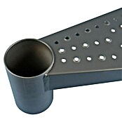 Dolle Escalera exterior Gardenspin Antracita (Diámetro: 155 cm, Altura de planta: 246 cm - 282 cm, Peldaños de chapa perforada, Gris) | BAUHAUS