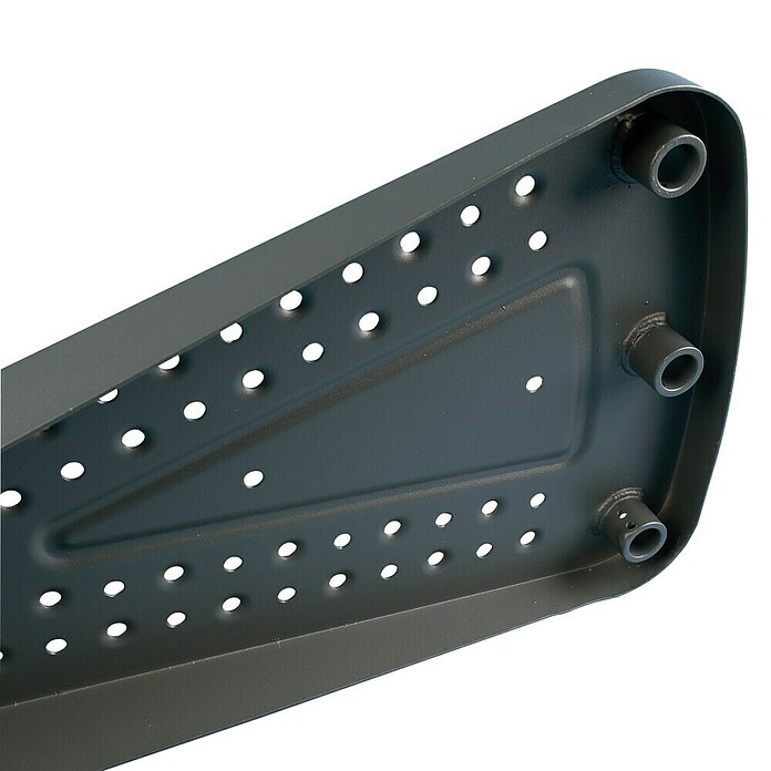 Dolle Escalera exterior Gardenspin Antracita (Diámetro: 155 cm, Altura de planta: 246 cm - 282 cm, Peldaños de chapa perforada, Gris) | BAUHAUS