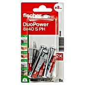 Fischer Duopower Universeelpluggen DuoPower 8x40 met bolkopschroef K (Ø x l: 8 x 40 mm, Nylon, 8 st.) | BAUHAUS
