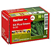 Fischer Spreizdübel SX Plus (Ø x L: 6 x 30 mm, Nylon, Mit Rand, 90 Stk.) | BAUHAUS