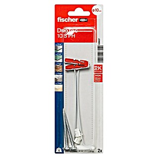 Fischer Duotec Preklopna tipla (Promjer tiple: 10 mm, Duljina tiple: 50 mm, Ploče od gipsanih vlakana, S vijcima, 2 Kom.)