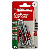 Fischer Duopower Dübel- & Schraubenbox S PH K (Durchmesser Dübel: 8 mm, Länge Dübel: 65 mm, 4 Stk.) | BAUHAUS