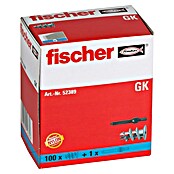 Fischer Taco para cartón yeso GK (Longitud taco: 22 mm, Sin tornillos/ganchos, Con borde, 100 ud.) | BAUHAUS
