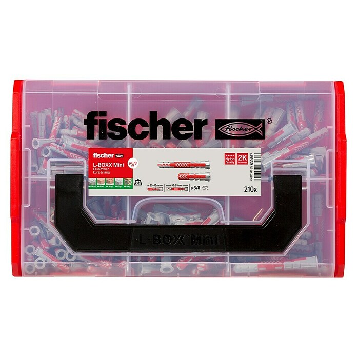 Fischer Duopower Universaldübel-Set Fixtainer - Tiefenbiss-Box (210 -tlg.) | BAUHAUS