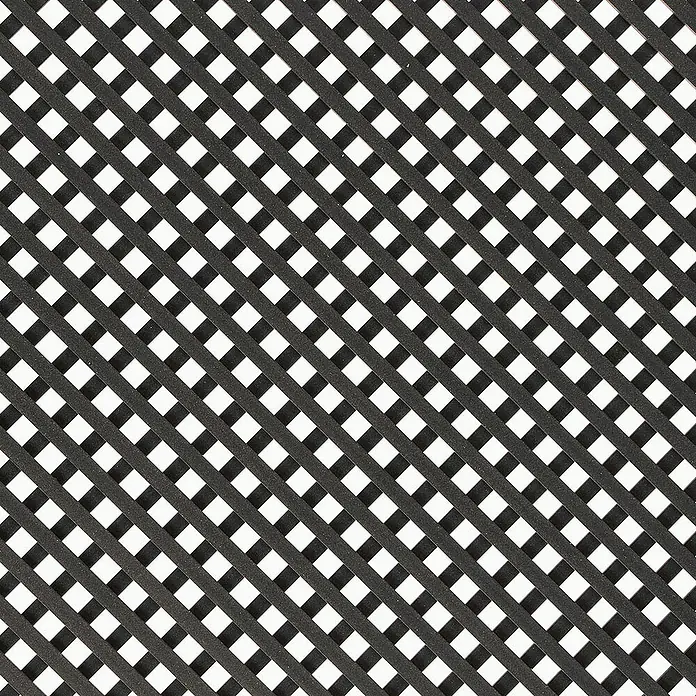 Nortene Rankgitter - 80 x 120 cm, Anthrazit, Kunststoff - Schwarz-weißes diagonales Gittermuster, das eine stilvolle und moderne Optik bietet. Perfekt für Hintergründe oder Texturen.