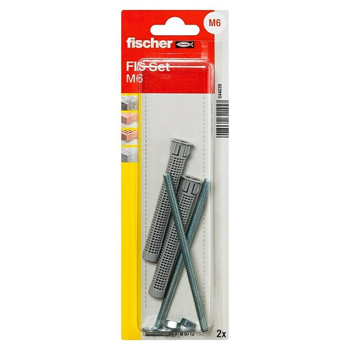 Fischer Injektions-Ankerhülse (Passend für: Fischer Injektionssystem FIS, Geeignet für: Beton, Gewinde: M 6, 2 Stk.) | BAUHAUS