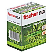 Fischer Universaldübel UX GREEN (Ø x L: 10 x 60 mm, Nylon, Mit Rand, 20 Stk.) | BAUHAUS