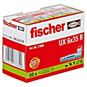 Fischer Univerzalni zidni vložek UX R  (Premer zidnega vložka: 6 mm, Dolžina zidnega vložka: 35 mm, Z robom, 50 kos) | 1060 - Dübel | AADD - Dübel | AAD - Kleineisenwaren | AA - Eisenwaren | A - Eisenwaren | BAUHAUS