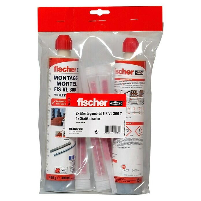 Fischer Montagemörtel Doppelpack FIS VL 300 T (2 Stk.) | BAUHAUS