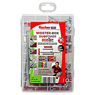 Fischer Duopower Schrauben- & Dübel-Set Meister-Box Duotec (Gesamtumfang: 87 -tlg.)