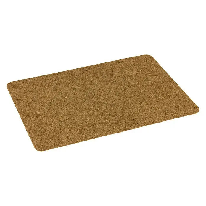 Astra Fußmatte Power Rib - Beige, 50 x 80 cm - Braune Fußmatte mit abgerundeten Ecken, ideal für den Innenbereich, um Schmutz abzufangen und Böden sauber zu halten.