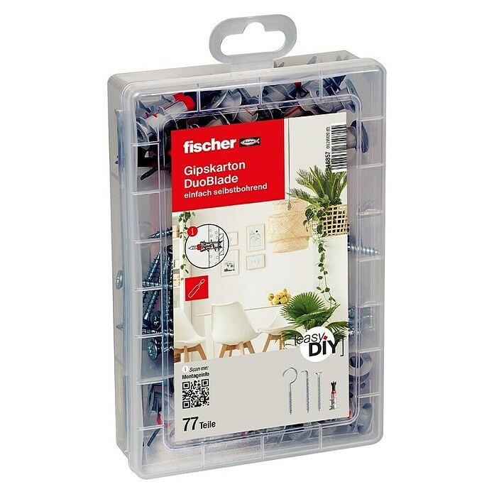 Fischer Duoblade Gipskartondübel-Set Meister-Box (77 -tlg.) | BAUHAUS