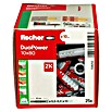 Fischer Duopower Dübelsortiment (Durchmesser Dübel: 10 mm, Länge Dübel: 80 mm, Mit Rand, Alle Baustoffe, 25 Stk.) | BAUHAUS