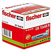 Fischer Univerzalni zidni vložek UX R  (Premer zidnega vložka: 10 mm, Dolžina zidnega vložka: 60 mm, Z robom, 25 kos) | 1060 - Dübel | AADD - Dübel | AAD - Kleineisenwaren | AA - Eisenwaren | A - Eisenwaren | BAUHAUS