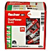 Fischer Duopower Dübelsortiment (Durchmesser Dübel: 8 mm, Länge Dübel: 40 mm, Mit Rand, Alle Baustoffe, 100 Stk.) | BAUHAUS