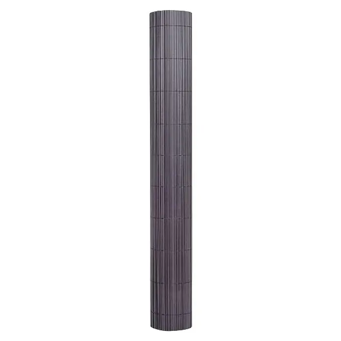 Nortene Sichtschutzmatte Surfcane - 300 x 100 cm, Anthrazit - Eine graue, gerollte Sichtschutzmatte aus Bambus für den Garten oder Balkon. Natürlicher und unkomplizierter Schutz vor neugierigen Blicken.