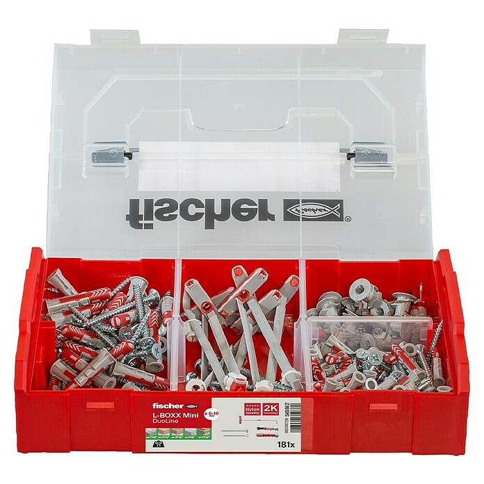 Fischer Schrauben- & Dübel-Set Duoline FIXtainer (181 -tlg.) | BAUHAUS