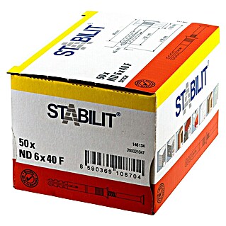 Stabilit Nageldübel BNA 6 X 40 F (Durchmesser Dübel: 6 mm, Länge Dübel: 40 mm, 50 Stk.)