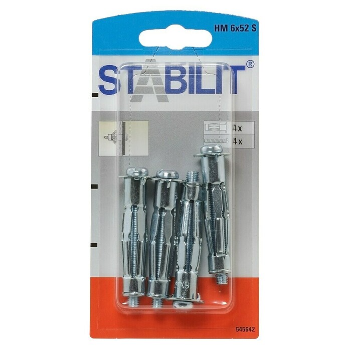 Stabilit Metall-Hohlraumdübel Metall HM 6 (Gesamtstückzahl: 4 Stk.) | BAUHAUS