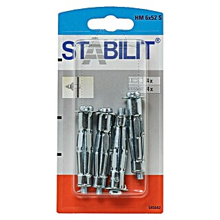 Stabilit Metall-Hohlraumdübel Metall HM 6 (Gesamtstückzahl: 4 Stk.)