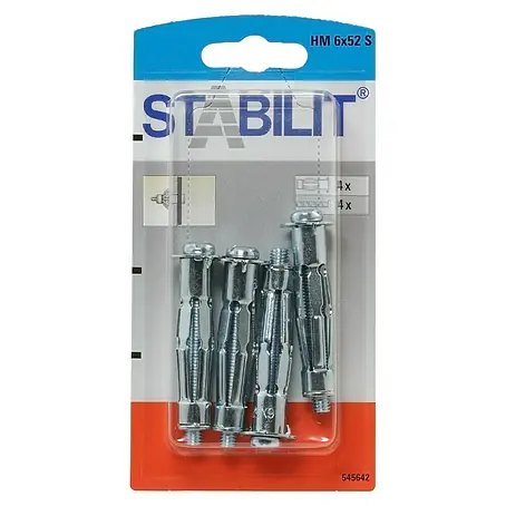 Stabilit  Metall-Hohlraumdübel Metall HM 6