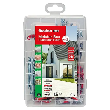 Fischer  Schrauben- & Dübel-Set Duoline Meister-Box