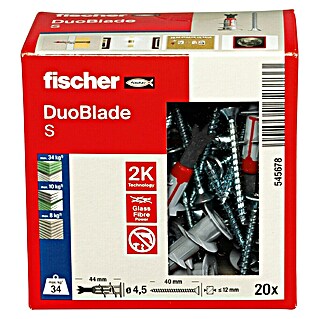 Fischer Duoblade Vložek za mavčne plošče S LD (Dolžina zidnega vložka: 44 mm, 20 kos)