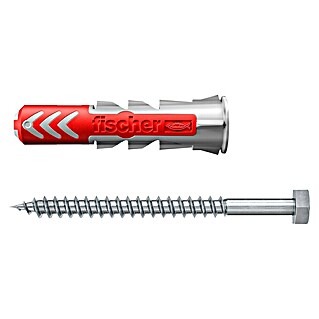 Fischer Duopower Dübel- & Schraubenbox (Durchmesser Dübel: 12 mm, Länge Dübel: 60 mm, Sechskantschraube, 10 Stk.)