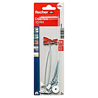 Fischer Duotec Tuimelplug (Diameter plug: 10 mm, Pluglengte: 50 mm, Gipsplaten, Met schroeven/haken, 2 st.)