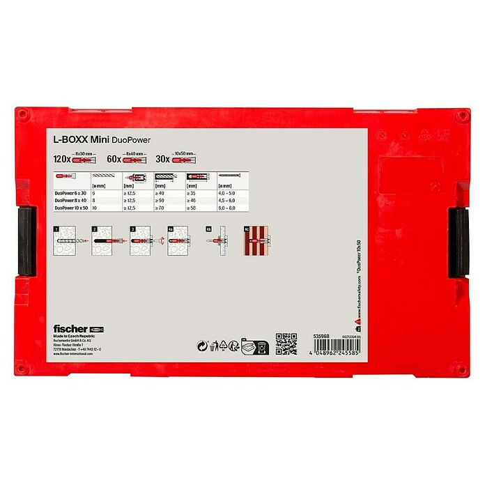 Fischer Duopower Dübelsortiment FIXtainer (210 -tlg.) | BAUHAUS