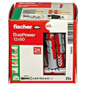 Fischer Duopower Dübelsortiment (Durchmesser Dübel: 12 mm, Länge Dübel: 60 mm, Mit Rand, Alle Baustoffe, 25 Stk.) | BAUHAUS