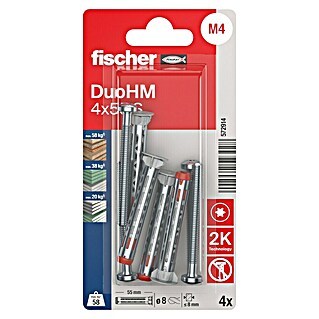 Fischer Metall-Hohlraumdübel (Bohrtiefe: 55 mm, Durchmesser Schraube: 4 mm, Länge Schraube: 55 mm)