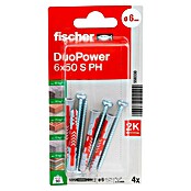 Fischer Duopower Dübel- & Schraubenbox S PH K (Durchmesser Dübel: 6 mm, Länge Dübel: 50 mm, 4 Stk.) | BAUHAUS