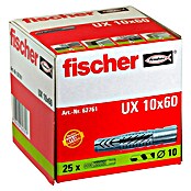 Fischer Universal-Durchsteckdübel UX (Durchmesser Dübel: 10 mm, Länge Dübel: 60 mm, Ohne Rand, 25 Stk.) | BAUHAUS
