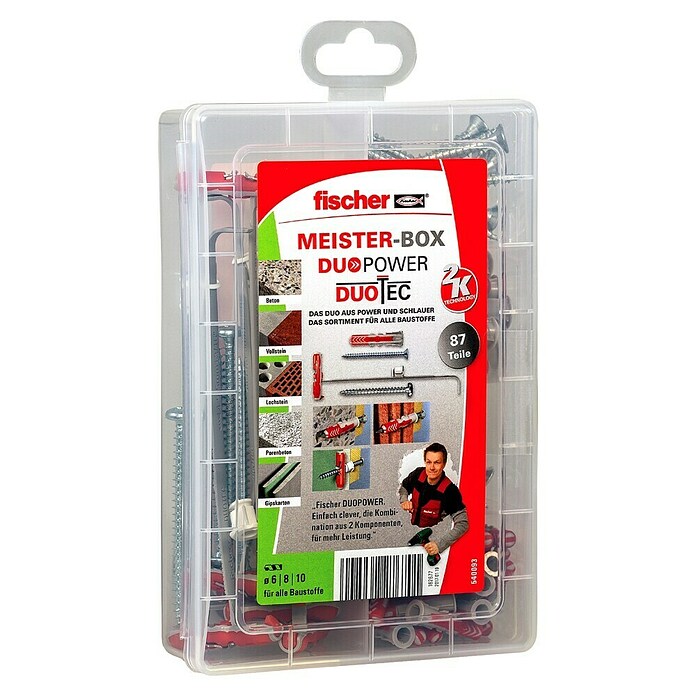 Fischer Duopower Schrauben- & Dübel-Set Meister-Box Duotec (Gesamtumfang: 87 -tlg.) | BAUHAUS