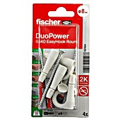 Fischer Duopower Hembrilla abierta EasyHook (Diámetro taco: 8 mm, Longitud taco: 40 mm, 4 ud.) | BAUHAUS