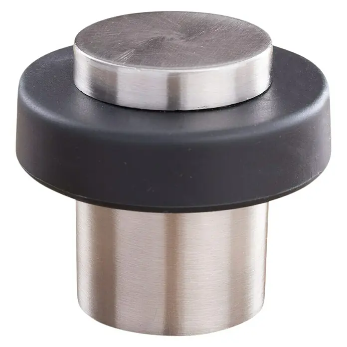 Türstopper Nickel, schraubbar 30x44 mm - Ø x H: 30 x 44 mm, Montageart: Schrauben, Silber/Schwarz - Dieser Türstopper kombiniert Metall und Gummi für einen sicheren Halt und Schutz vor Schäden. Schlichtes, modernes Design für jedes Zuhause.