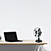 PR Klima Ventilador de sobremesa (Negro, Diámetro: 14 cm, 2,5 W, 105,65 m³/h, Puerto USB 2.0)