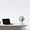 PR Klima Ventilador de sobremesa (Azul, Diámetro: 14 cm, 2,5 W, 105,65 m³/h, Puerto USB 2.0)