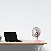 PR Klima Ventilador de sobremesa (Rosa, Diámetro: 14 cm, 2,5 W, 105,65 m³/h, Puerto USB 2.0)