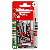 Fischer Duopower Universeelpluggenset (Diameter plug: 8 mm, Pluglengte: 40 mm, 18 stk., Nylon)