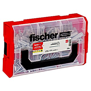 Fischer SX Schrauben- & Dübel-Set FIXtainer (Gesamtumfang: 210 -tlg.)