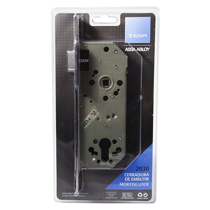 Tesa Assa Abloy Cerradura empotrable para puerta 20305VIHN (Puerta exterior, Llave)