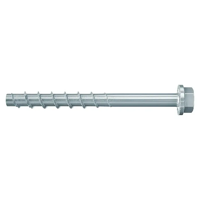 Fischer Betonschrauben Ultracut FBS II - Ø x L: 8 x 116 mm, Sechskant-Kopf mit Innensechsrund, 1 Stk. - Einbetonierschraube mit galvanisch verzinktem Stahl für sichere und dauerhafte Befestigung im Beton. Ideal für schwere Lasten und anspruchsvolle Anwendungen.